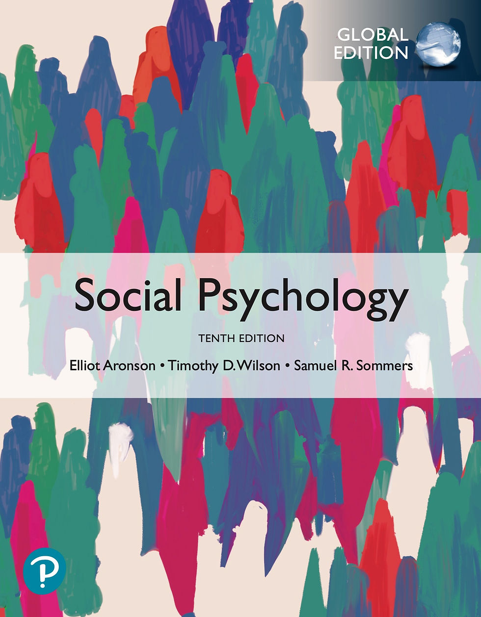 Social Psychology, Global Edition 10th Edition – Elliot Aronson | Book Cover