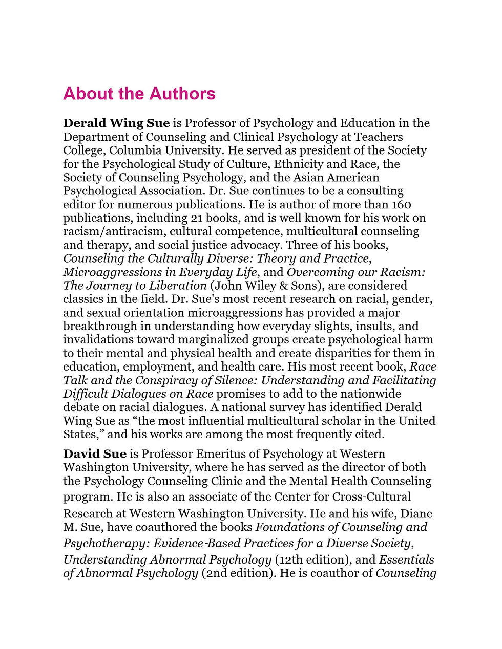 Thumbnail: Counseling the Culturally Diverse: Theory and Practice, 8th Edition | Book Preview