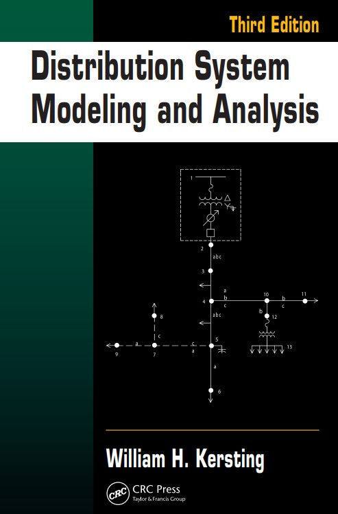 Distribution System Modeling and Analysis 3rd Edition | Book Cover