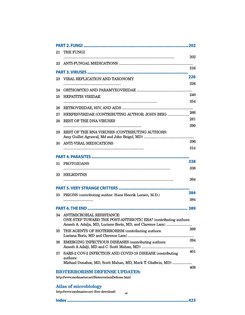 Thumbnail: Clinical Microbiology Made Ridiculously Simple 9th Edition – Mark T. Gladwin | Contents