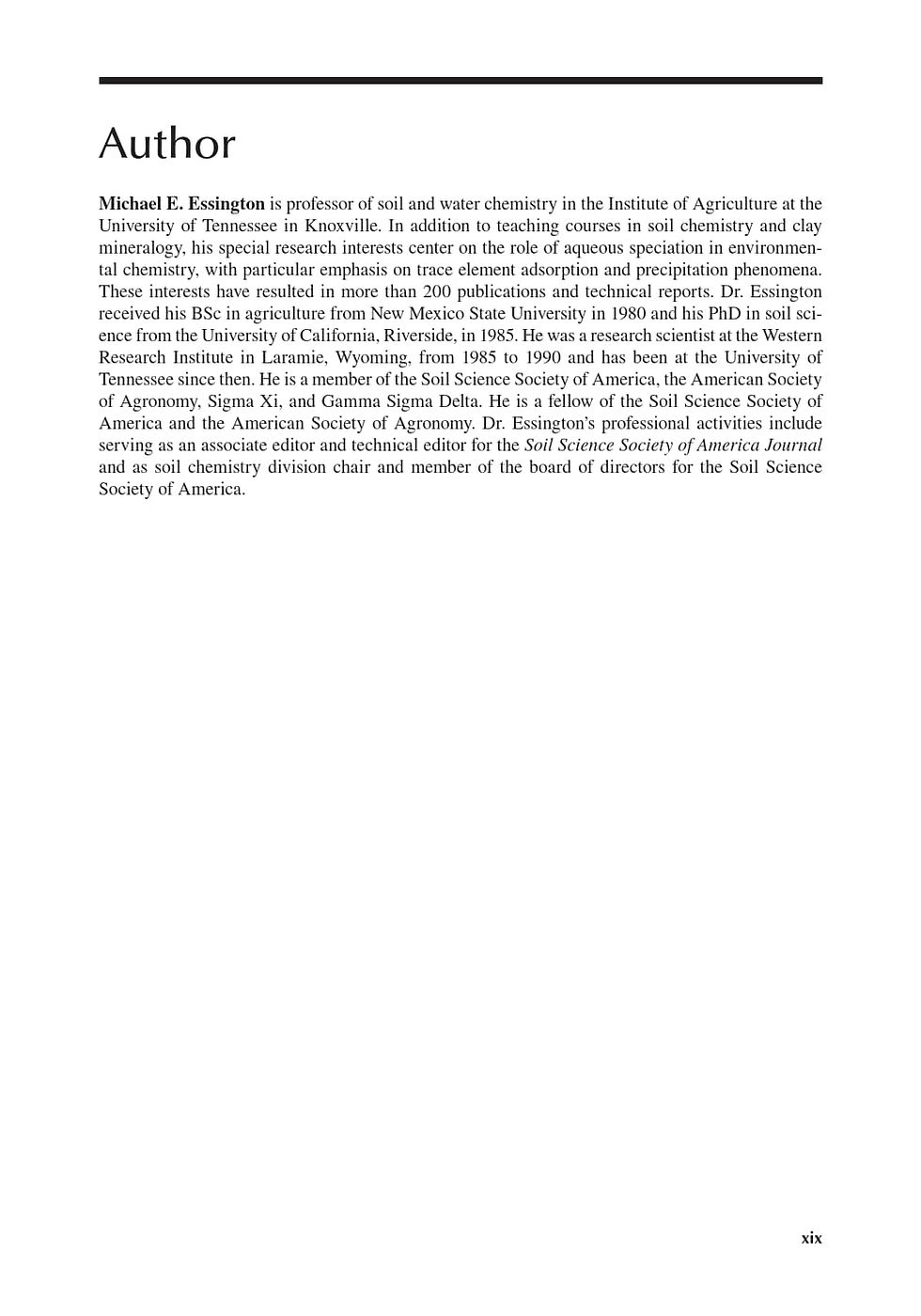 Thumbnail: Soil and Water Chemistry: An Integrative Approach 2nd Edition | Book Preview