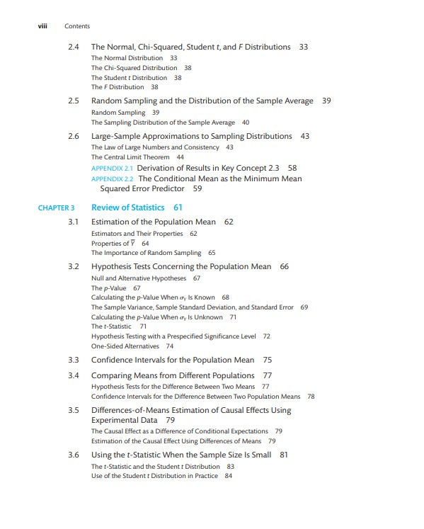 Thumbnail: Introduction to Econometrics 4th Edition | Book Contents