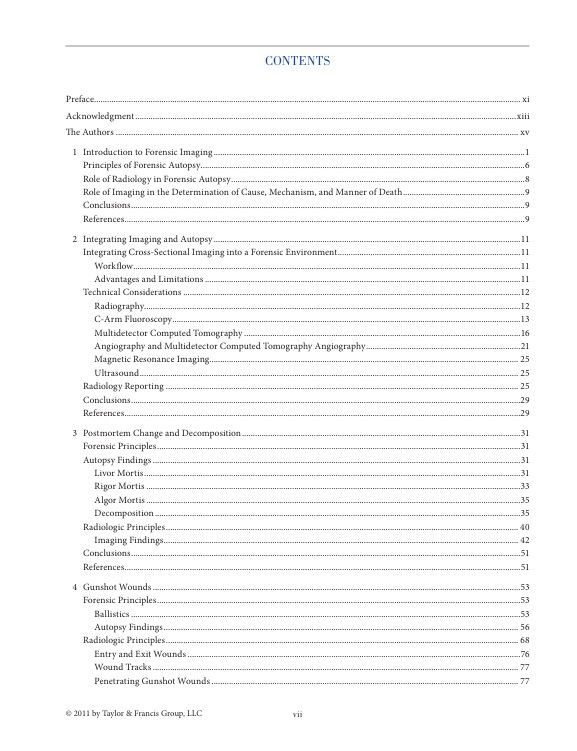 Thumbnail: Essentials of Forensic Imaging: A Text-Atlas | Book Contents