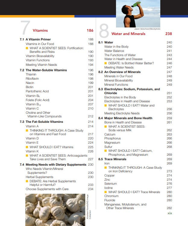 Thumbnail: Visualizing Nutrition: Everyday Choices 3rd Edition | Book Contents