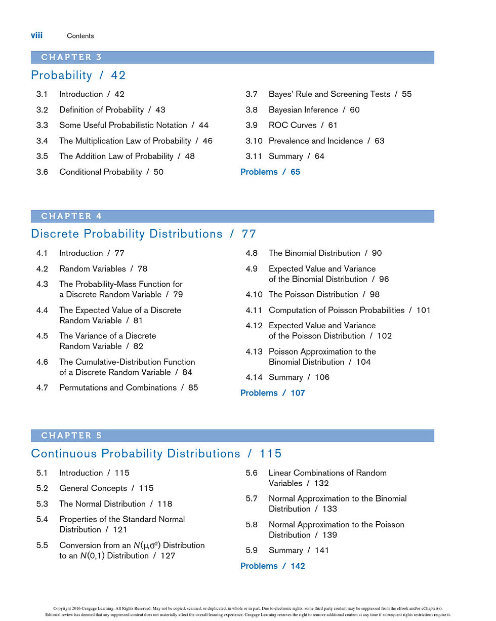 Thumbnail: Fundamentals of Biostatistics 8th Edition | Book Preview