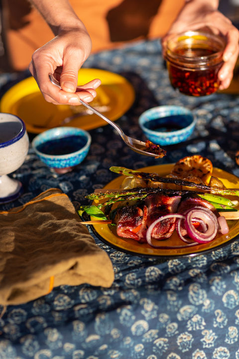 Hedley & Bennett Desert Collection 2021 featuring Jay and Alison Carroll from Wonder Valley, Joshua Tree, STUDIO 1208