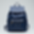 Stylish navy blue backpack with gold zippers, designed for modern functionality