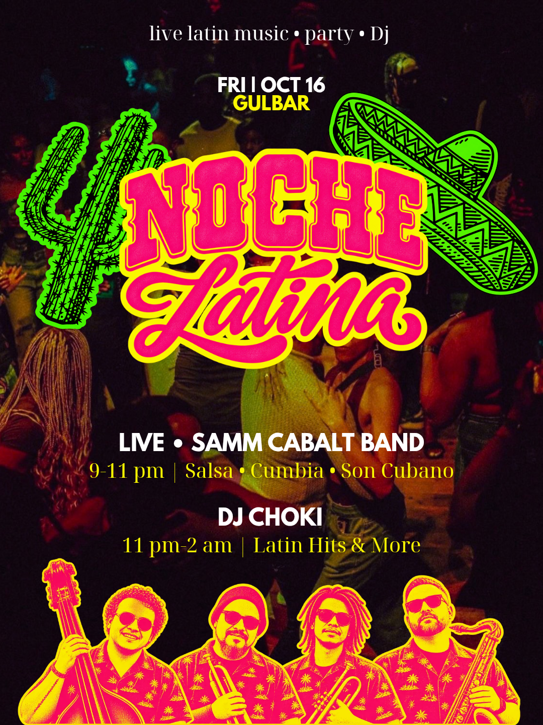 Noche Latina with Live Band — official event artwork