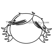 Wispy with messy bangs