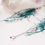 Miniature : boucles d'oreilles bijoux ailes de fée papillon nageoires de sirène elfique fantasy féerique couleur bleu turquoise