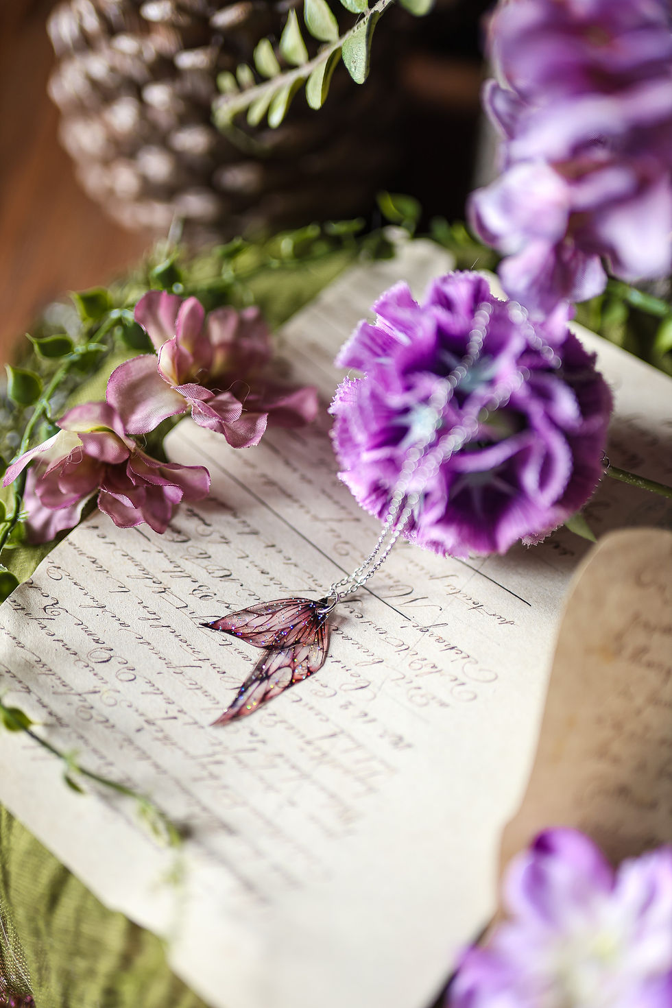 Miniature : Aquarelle - collier pendentif