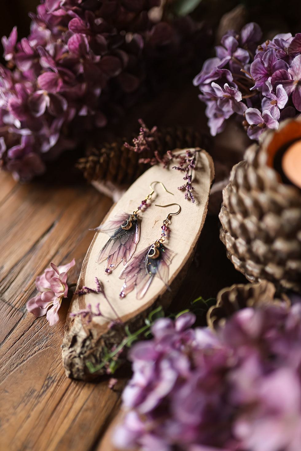 Miniature : Féerie Sauvage - boucles d'oreilles
