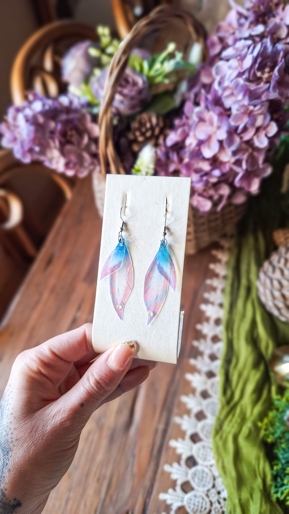 Boucles d'oreilles Feu Follet