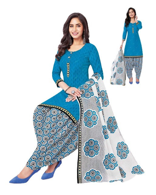 Thumbnail: High Quality Cotton Salwar Suit with Patiyala Pants