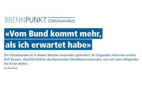 "VOM BUND KOMMT MEHR, ALS ICH ERWARTET HABE"