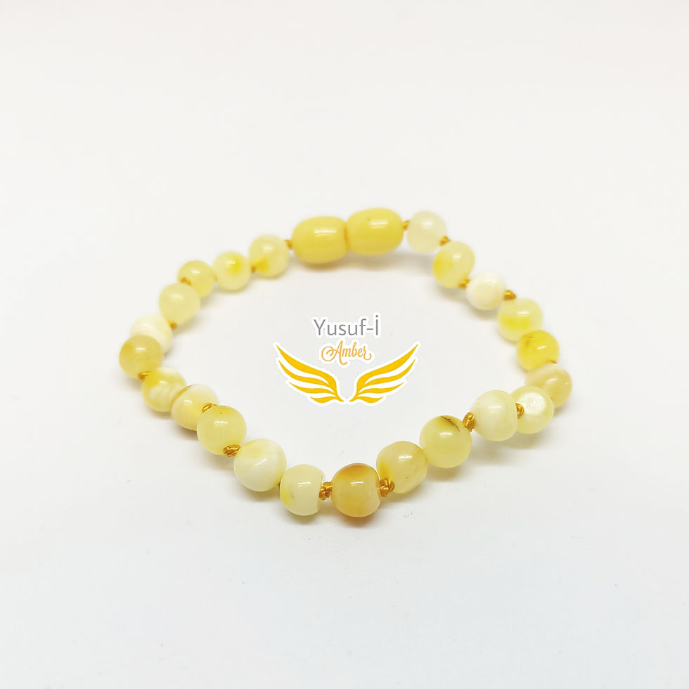 Süt Kehribar Bebek Bilekliği