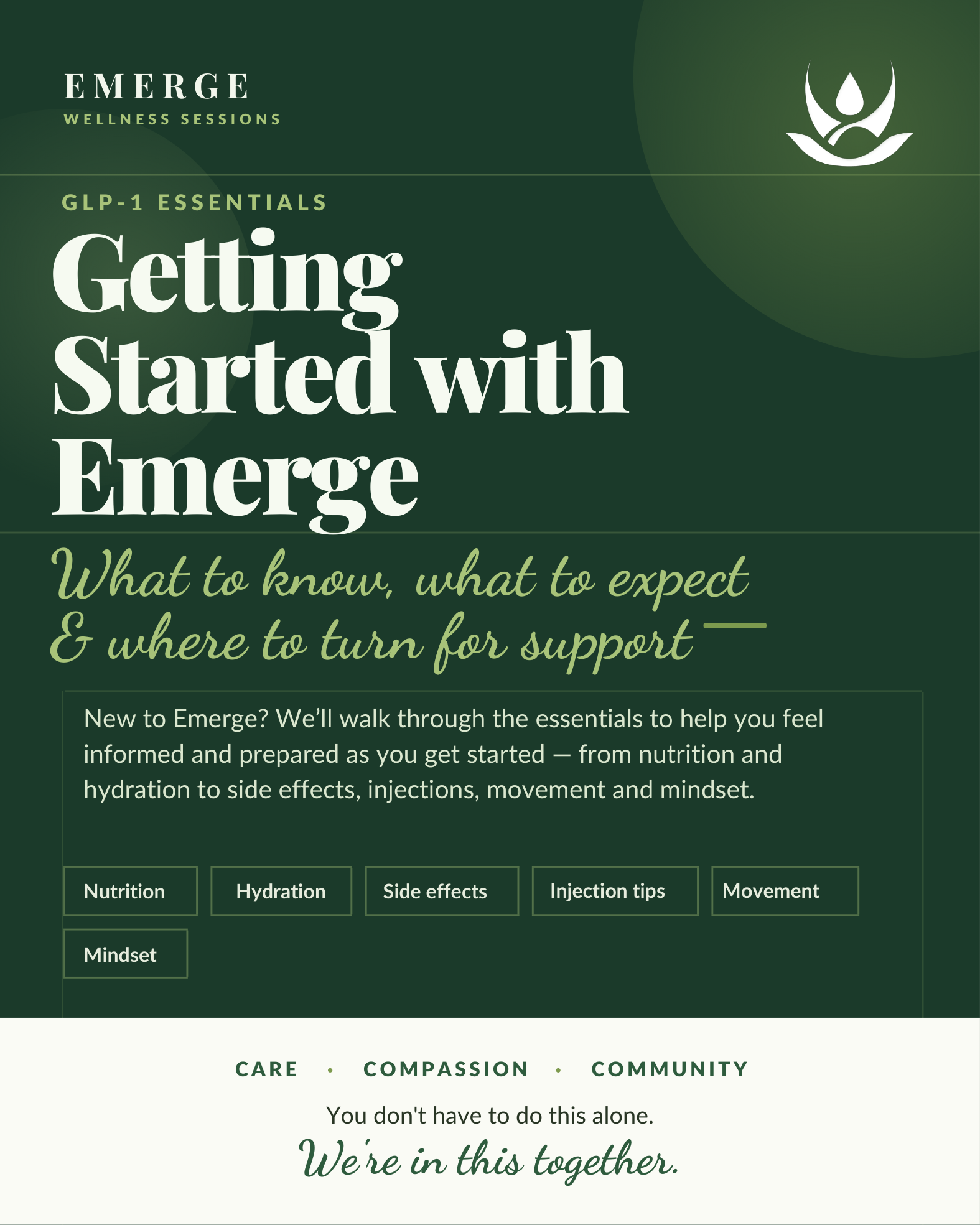 GLP-1 Essentials: Getting Started with Emerge guide cover