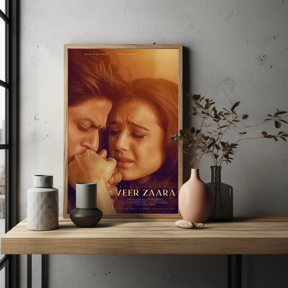 Thumbnail: Veer kissing Zaara’s hand as she cries, symbolizing love beyond fate.
