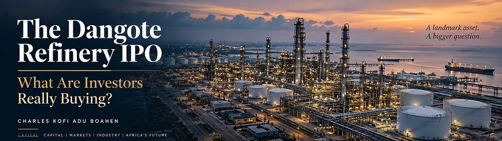 The Dangote Refinery IPO and Matters Arising