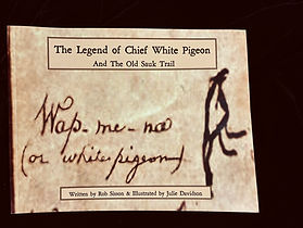 The Life Of Potawatomi Chief White Pigeon or Wahbememe and the village of White Pigeon Cov