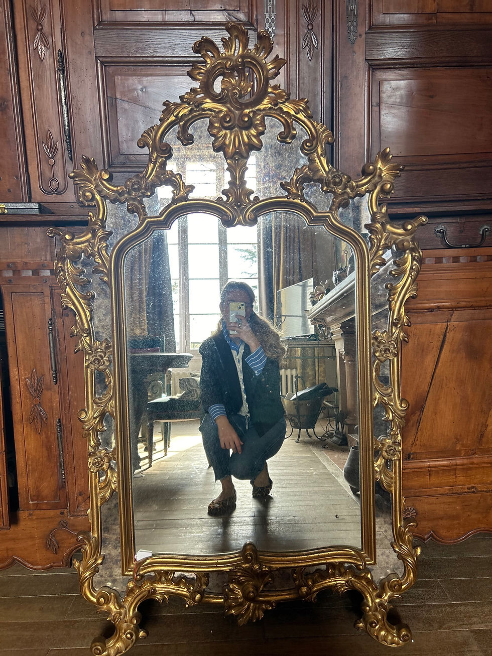 Miniature : Miroir de style louis XV 