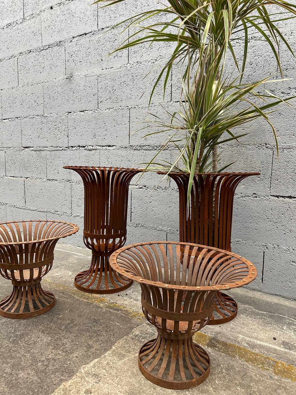 Miniature : Paire de vases treillage 