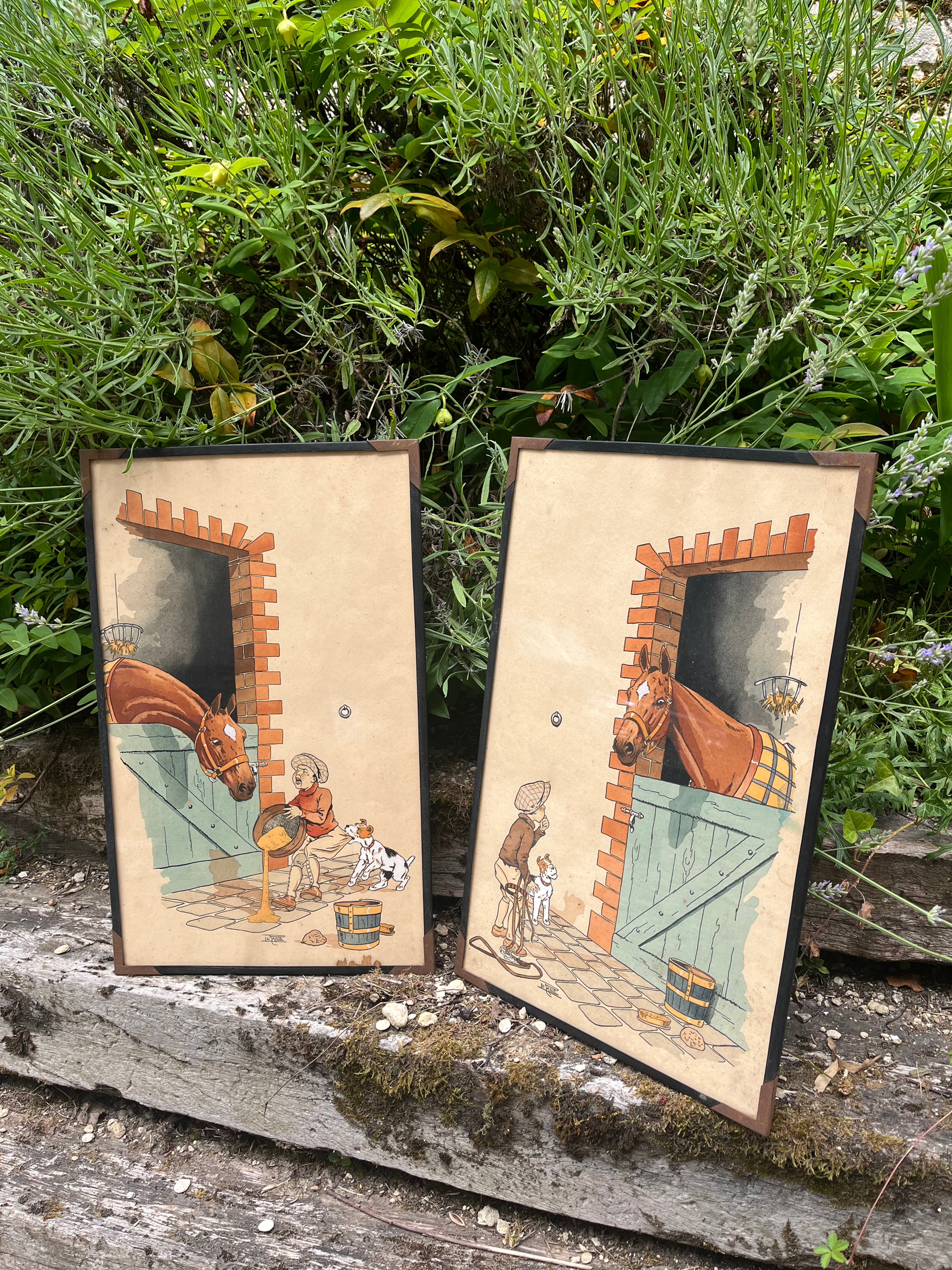Paire de lithographies Le Rallic
