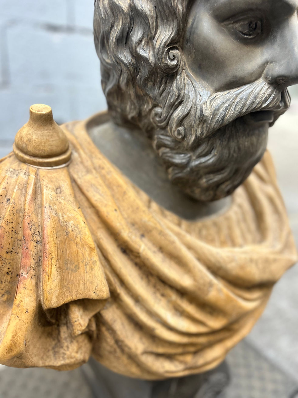 Miniature : Buste de poseidon en marbre
