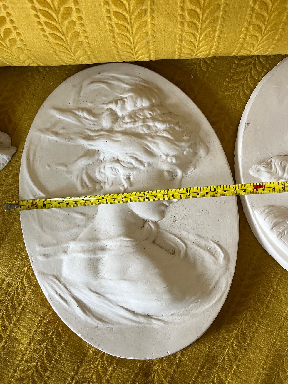 Miniature : Profil plâtre art nouveau 