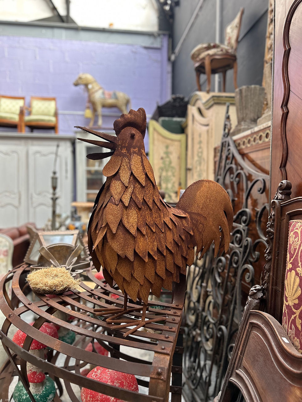 Miniature : Coq en fer 
