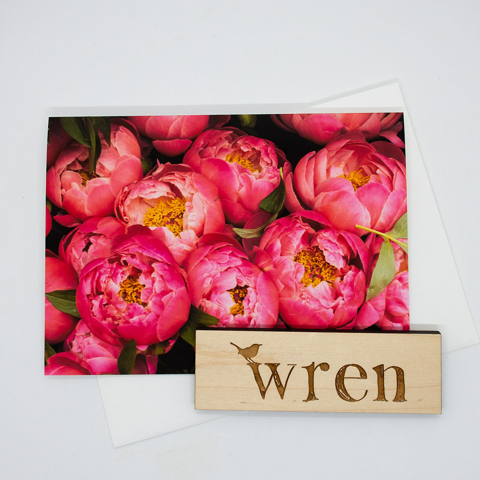 Thumbnail: Peonies (Blank) Greeting Card