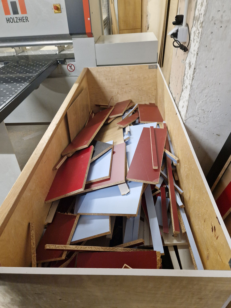 Waste material that we used in workshop