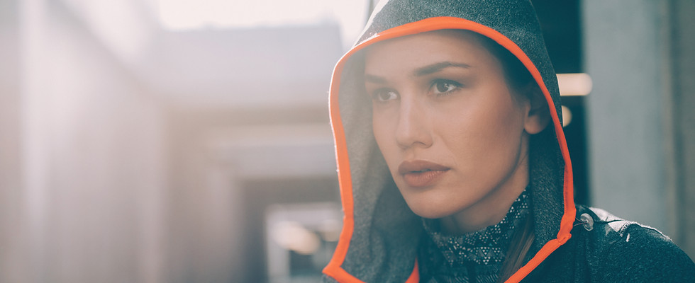 Focused Athlete Outdoors