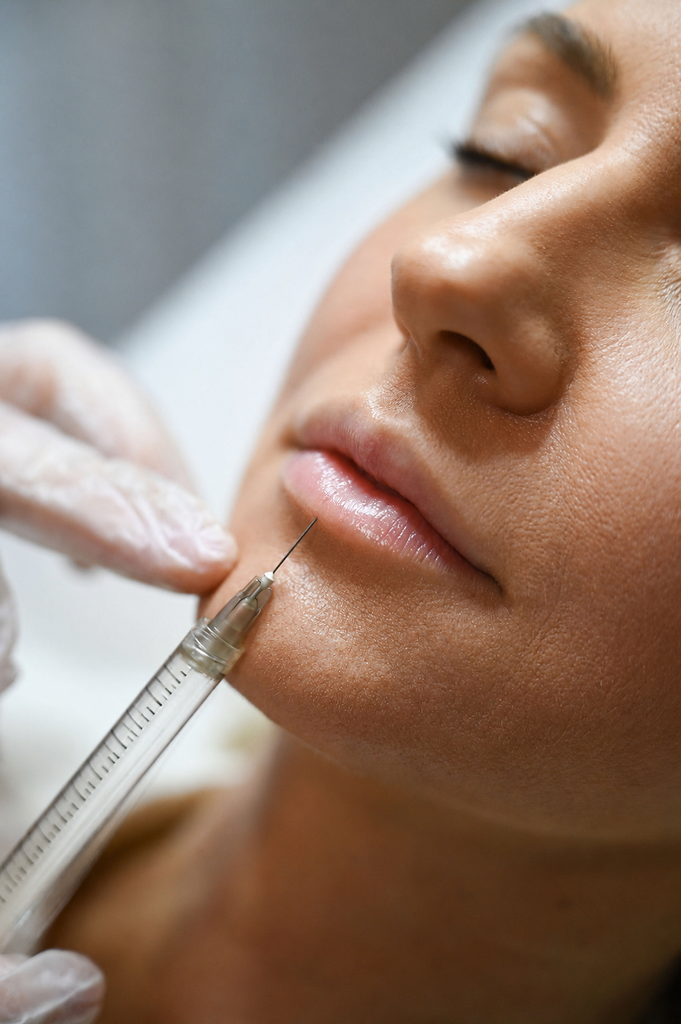 Dermal filler treatment in lips
