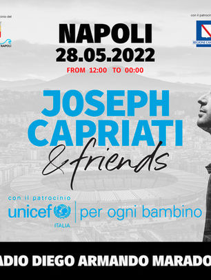 Joseph Capriati & Friends to play Special UNICEF concert at Diego Armando Maradona Stadium in Naples