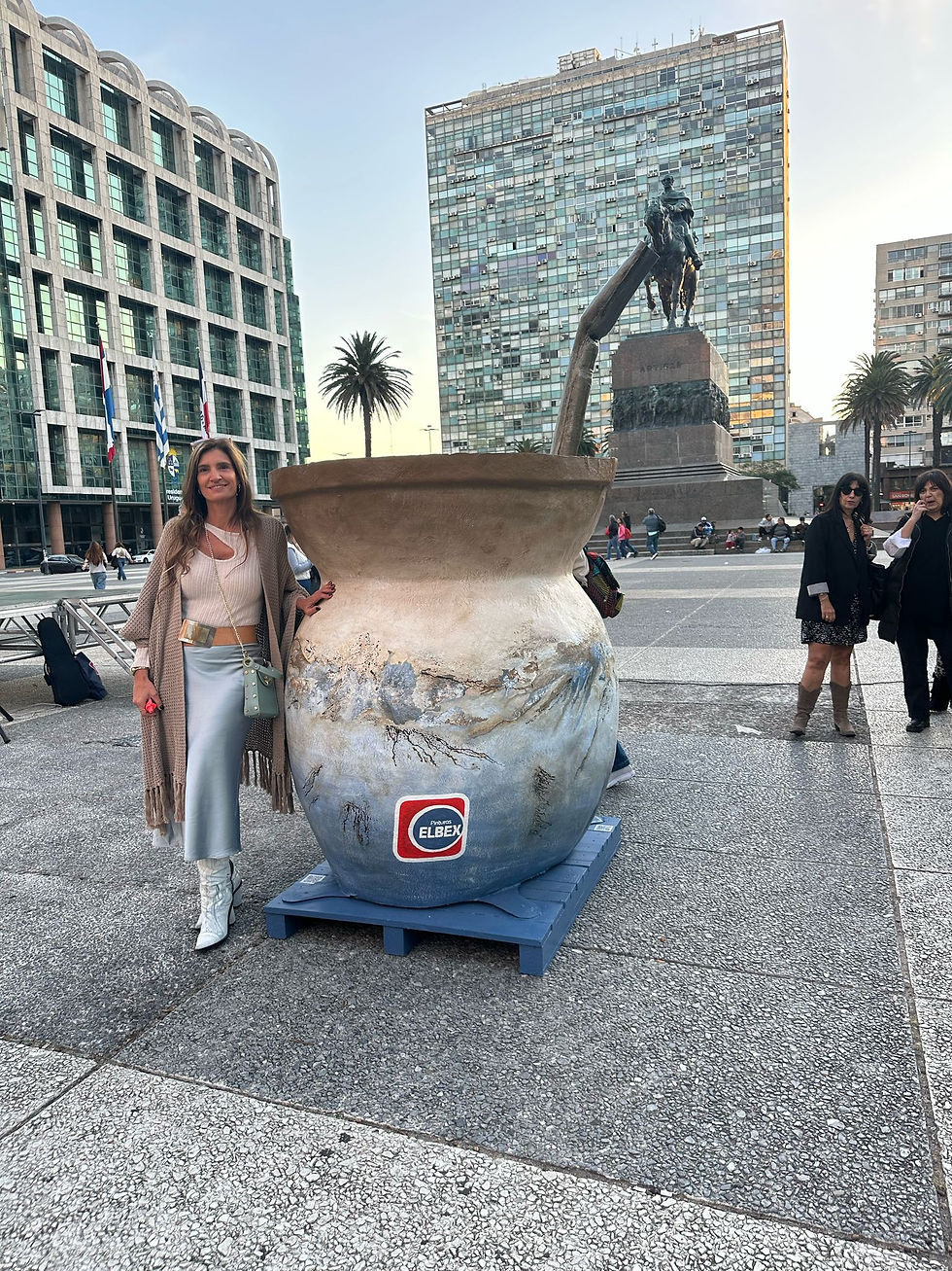 Mate gigante intervenido por Carolina Casalia