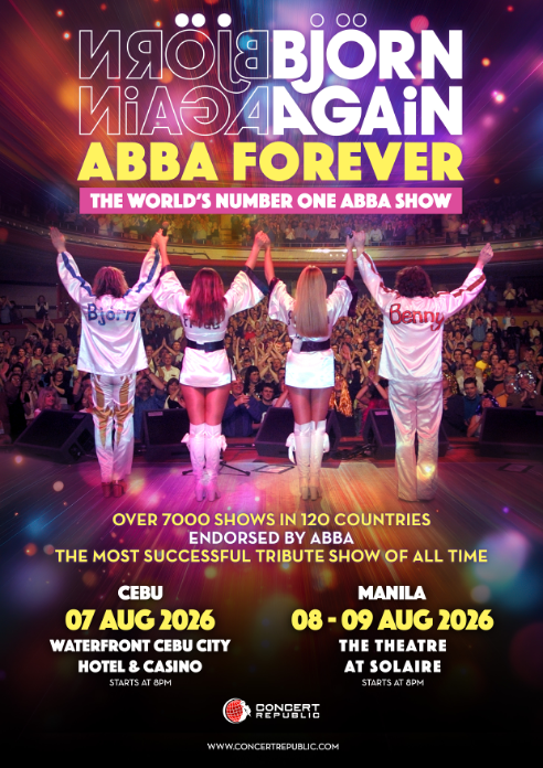 BJÖRN AGAIN – THE ABBA FOREVER TOUR The world’s number one ABBA tribute show | Live in Cebu & Manila 2026