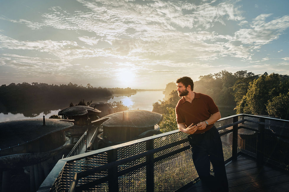 Actor David Corenswet Discovers the “High Life” in Singapore