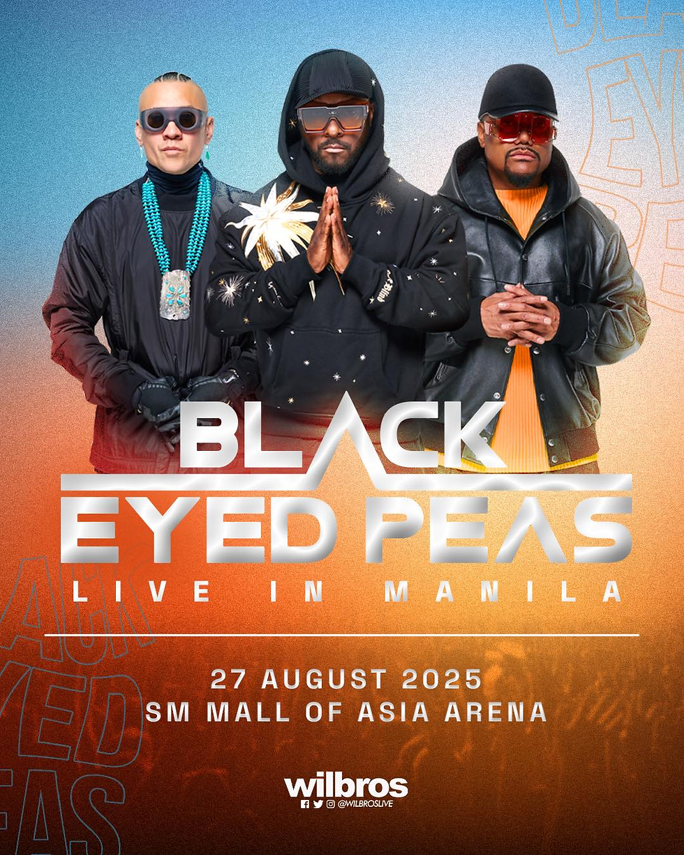 black eyed peas manila concert 2025 poster