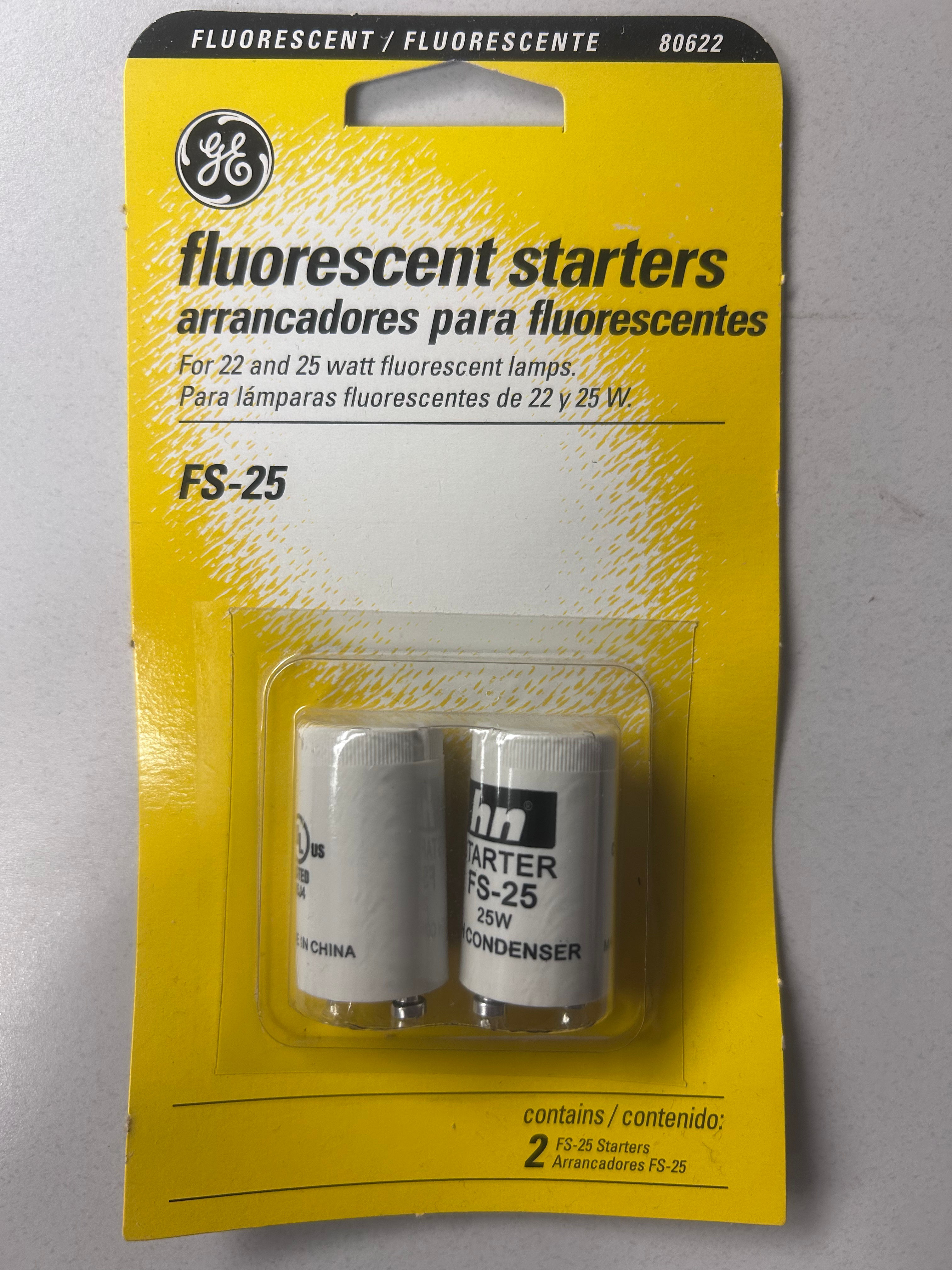 GE 2 Pack FS-5 Fluorescent Starters