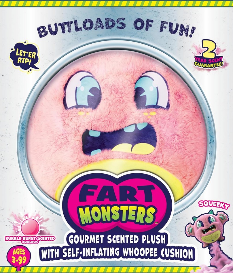 Fart Monsters (Squeeky) - Bubble Burst Scented (Bubblegum)