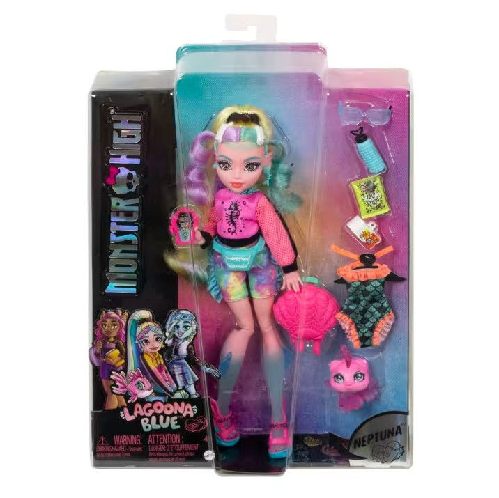 Monster High Lagoona Blue Fashion Doll and Neptuna - Mattel