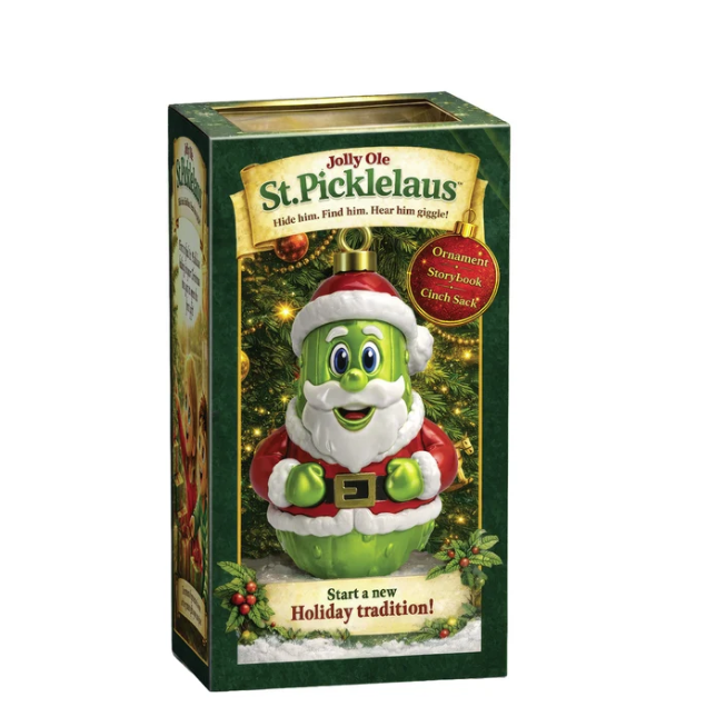 Jolly Ole St. Picklelaus Holiday Ornament - Pickle Everything Games