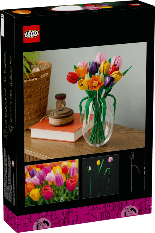 Thumbnail: LEGO 11501 Botanicals: Tulip Bouquet back of box