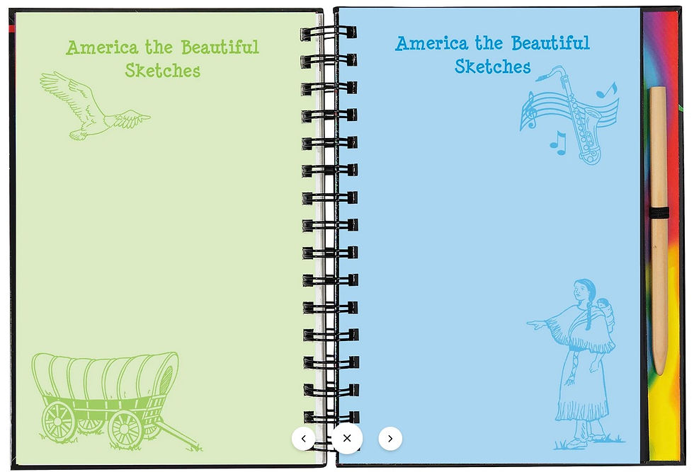 Thumbnail: America Scratch and Sketch - Peter Pauper Press