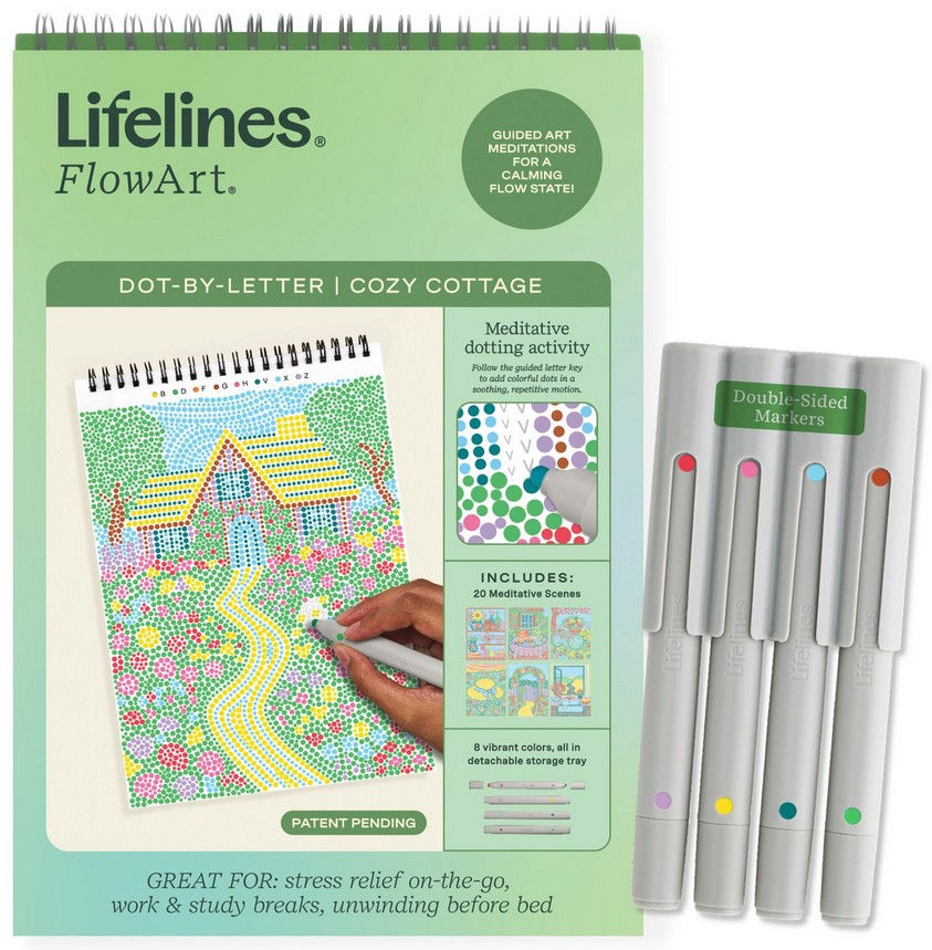 FlowArt - Dot-By-Letter: Cozy Cottage - Lifelines