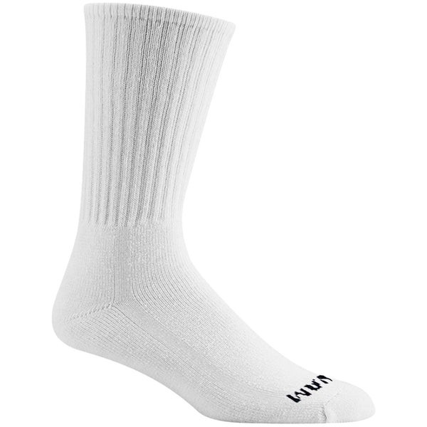 Super 60 Crew Socks 6 Pair Pack S9020, White or Black - M, L, XL, XXL - Wigwam