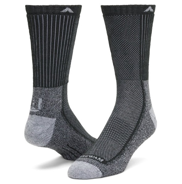 Cool-Lite Hiker Crew Midweight Sock F6067 Blk/Gry - XL - Wigwam