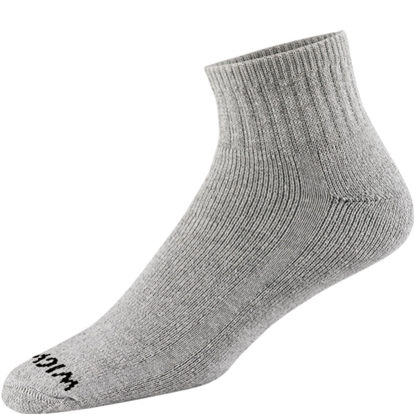 Wigwam Super 60 Quarter Athletic Sock S1168 in gray
