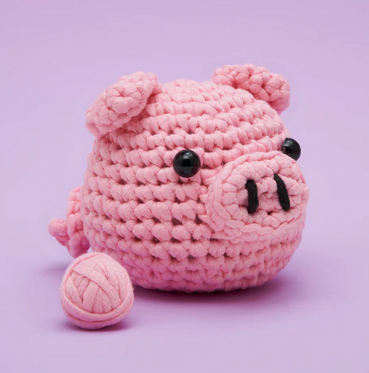 The Woobles: Bacon the Pig - Learn to Crochet Kit